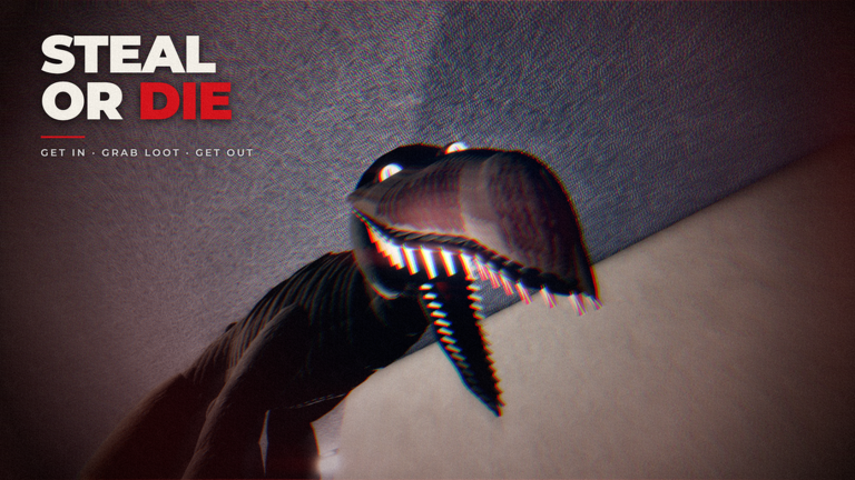 Unlabeled open maw under the painted line get in, grab loot, get out.